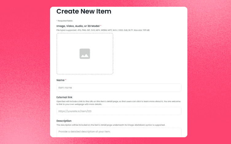 create-new-nft-screen