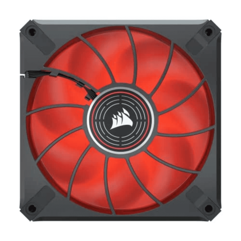 CORSAIR ML120 LED Elite 120mm Magnetic Levitation Red LED Fan with AirGuide