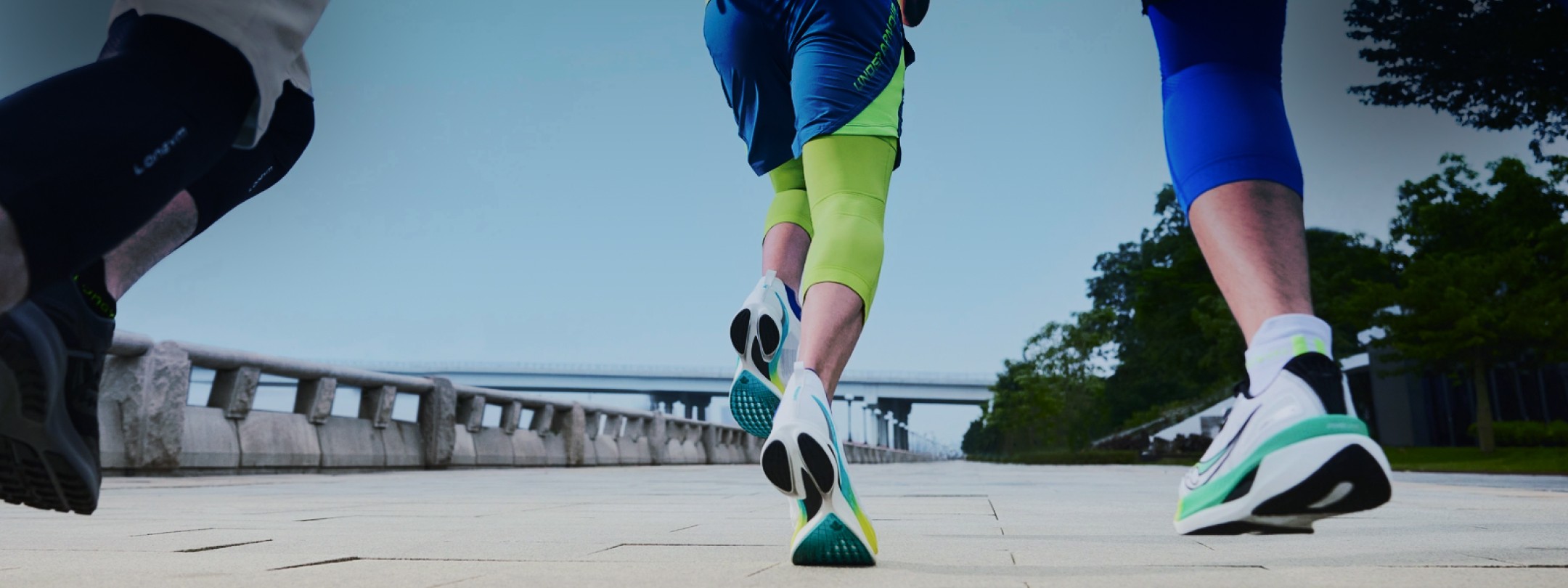 Hero image where two person vibing wearing shoes