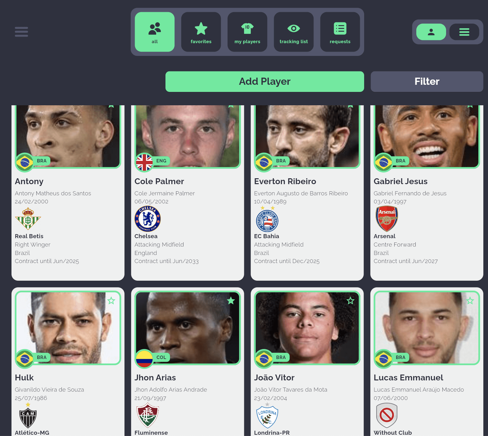 my requests fifa agent platform