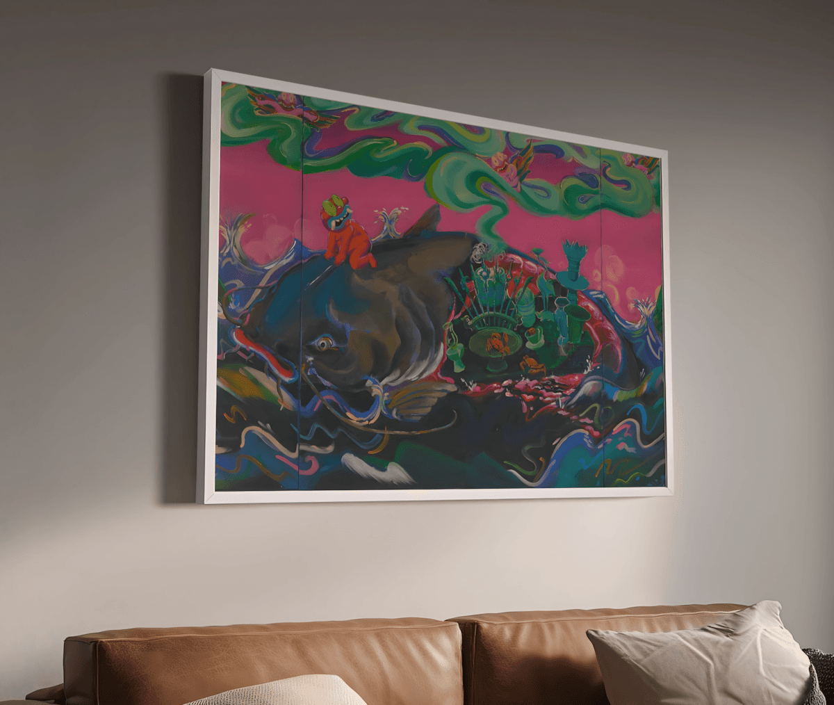 premium art poster and canvas prints, with originals available, from QART , of the artwork " Who Will Be Blessed? "