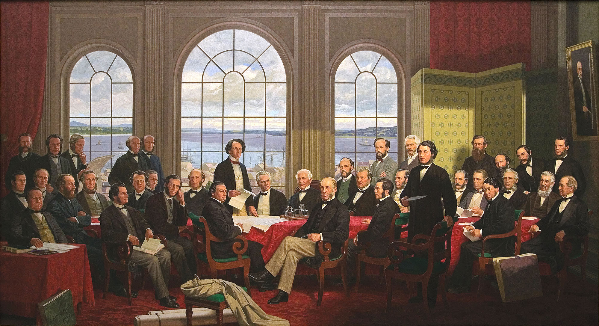 LexisNexis Canada 150 illustration of Canadian founding fathers