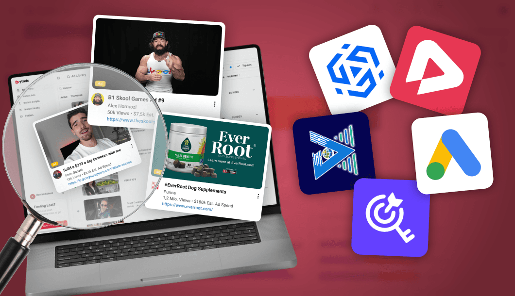 Comparison and review of the best YouTube Ad Library and YouTube Ad Spy Tools