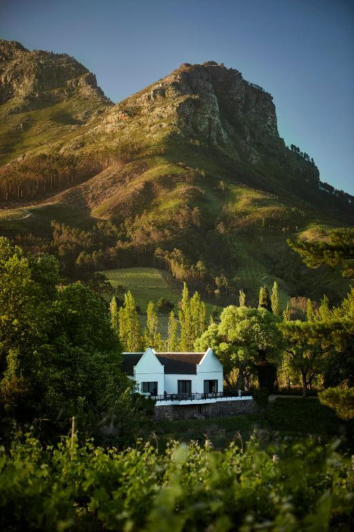 Molen Vliet estate beneath the mountain