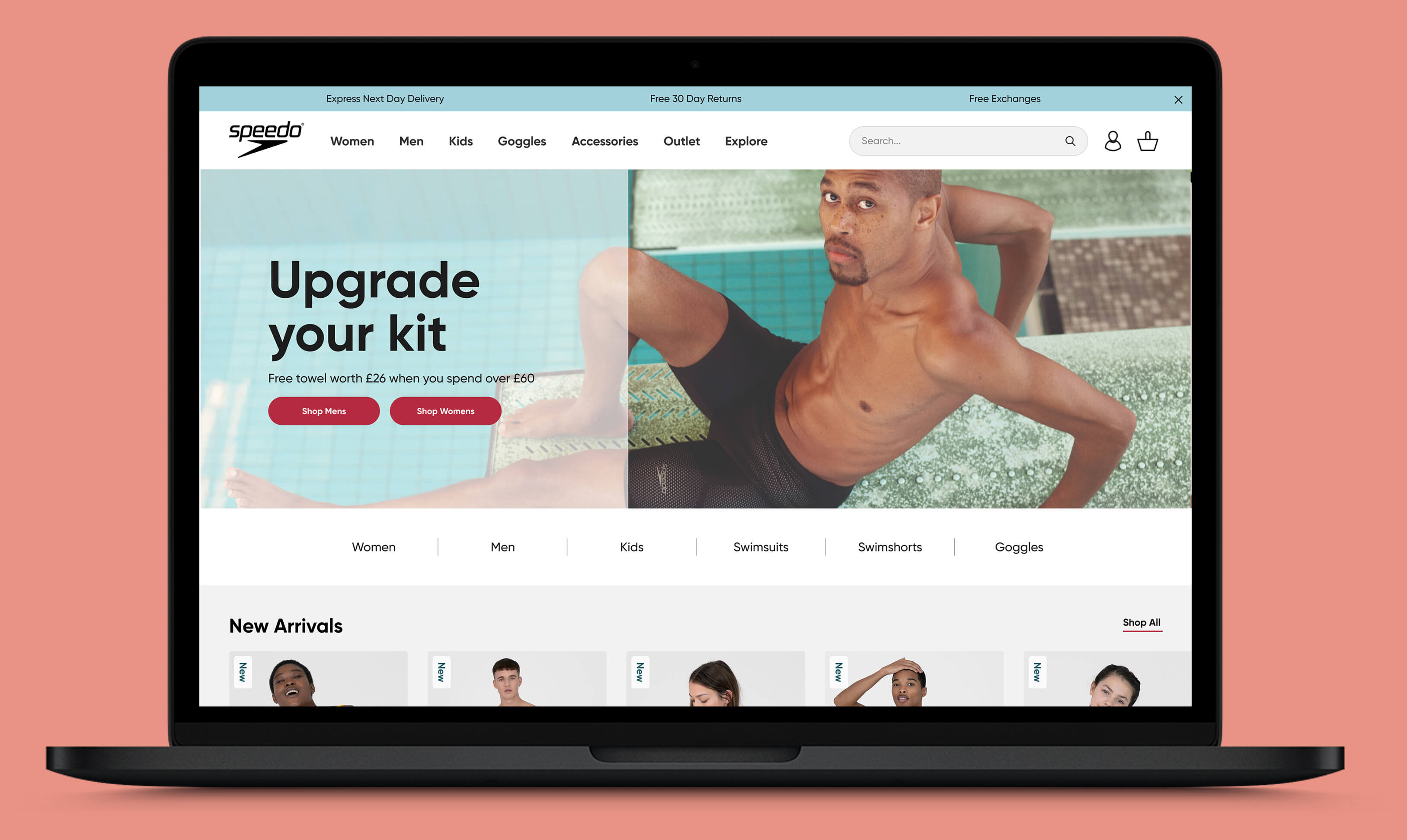 Final homepage design for launch.