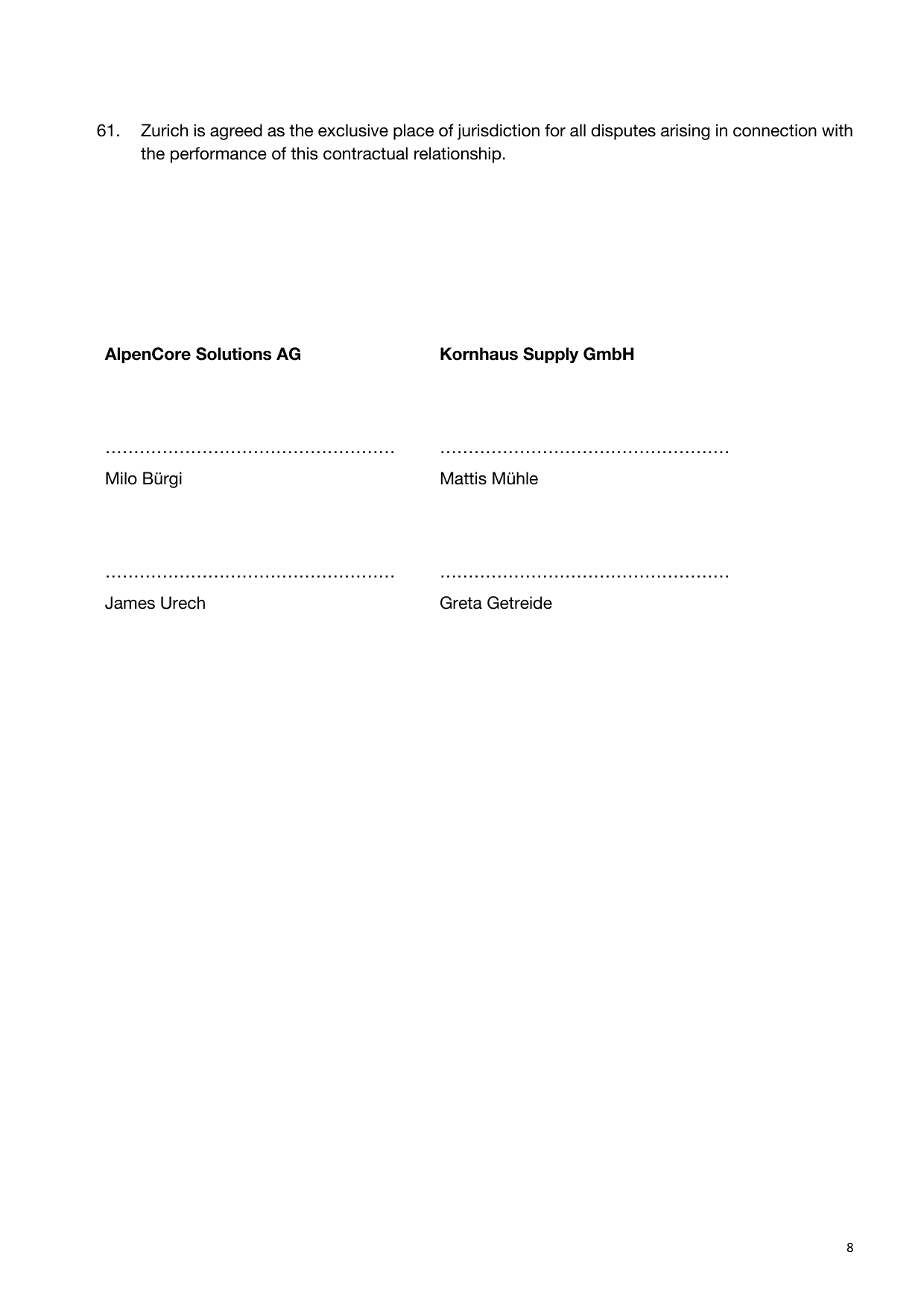 Software Contract, page 8 of 8