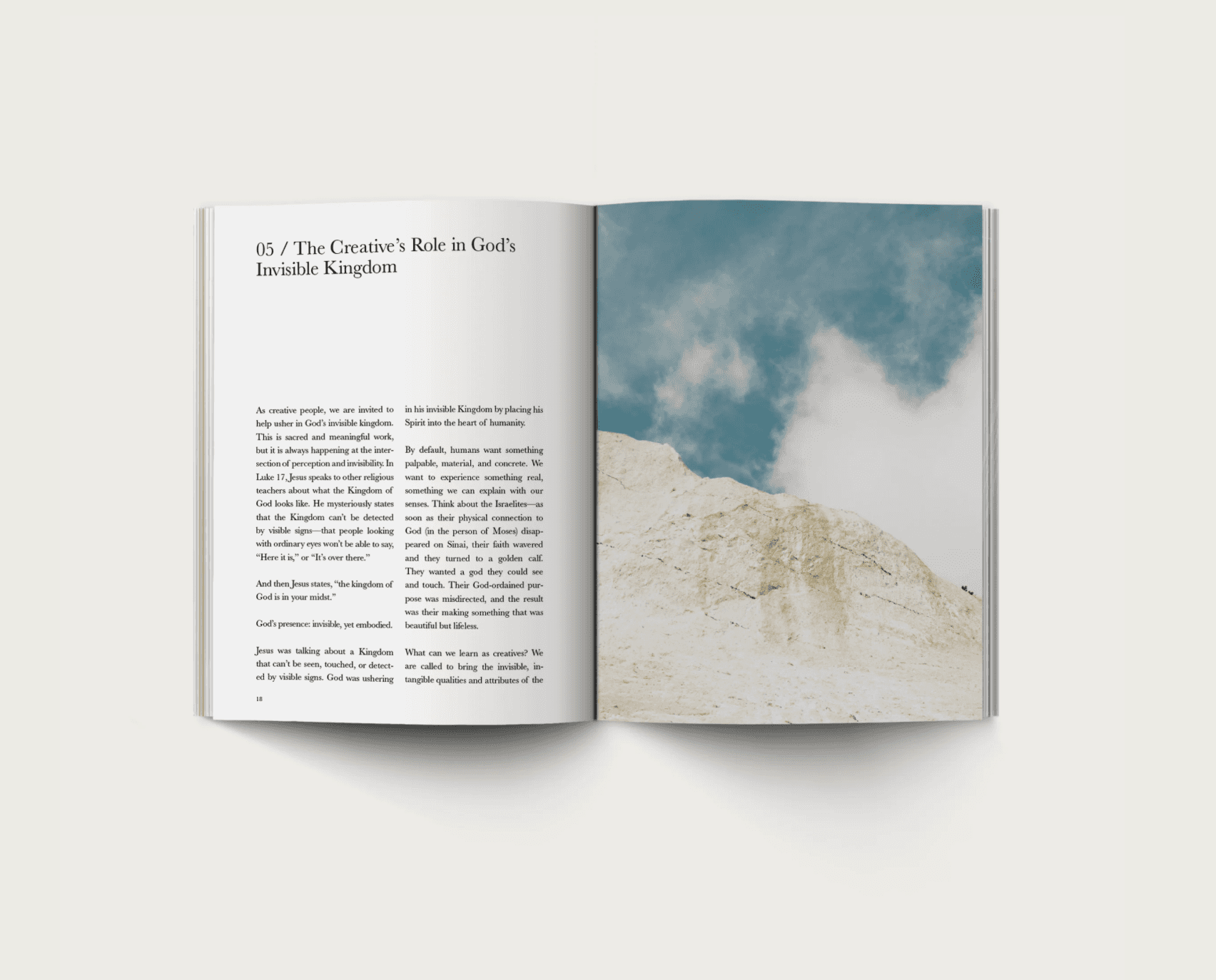 Full spread from the book "All That Is Made" by Alabaster Co.