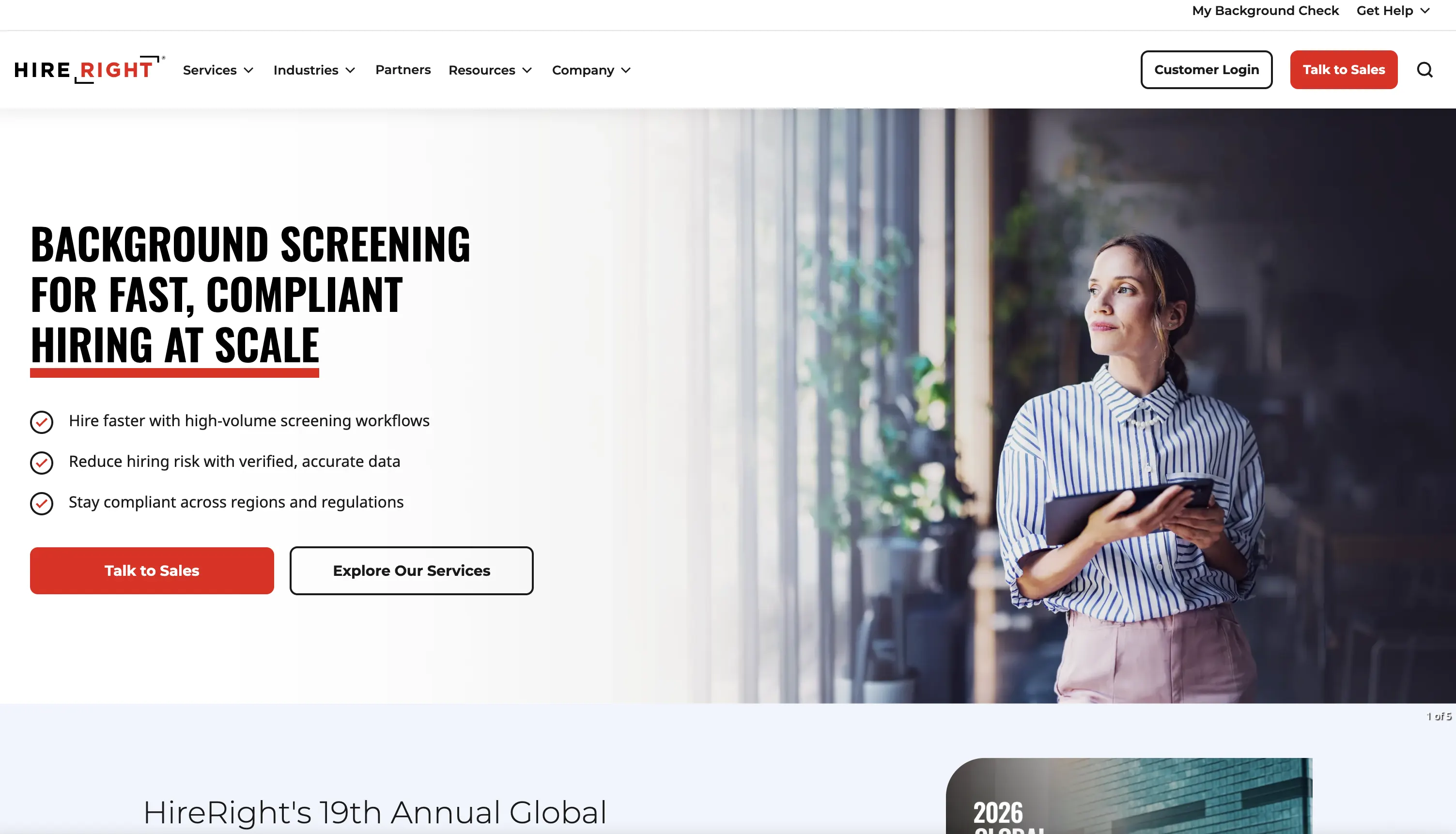 HireRight Homepage