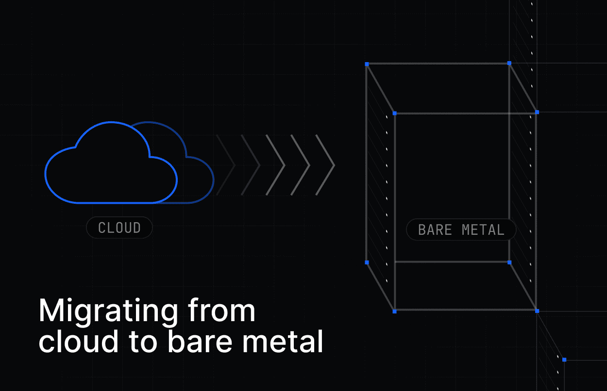 A migration from cloud to bare metal servers