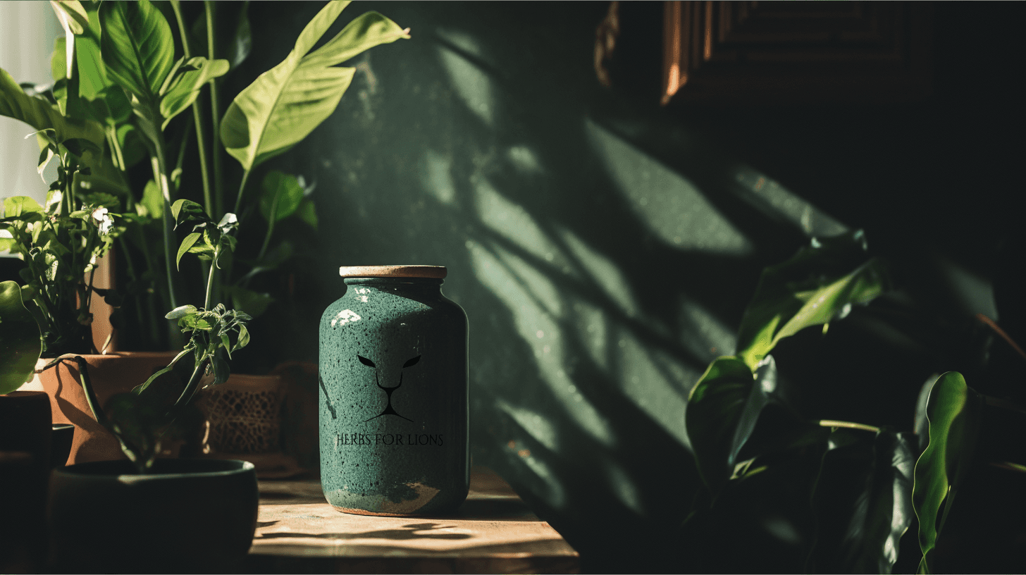Herbs For Lions packaging design