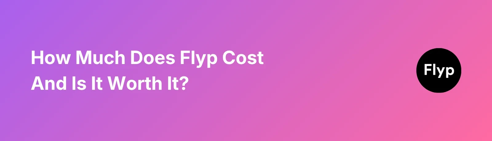 Flyp Pricing - Banner