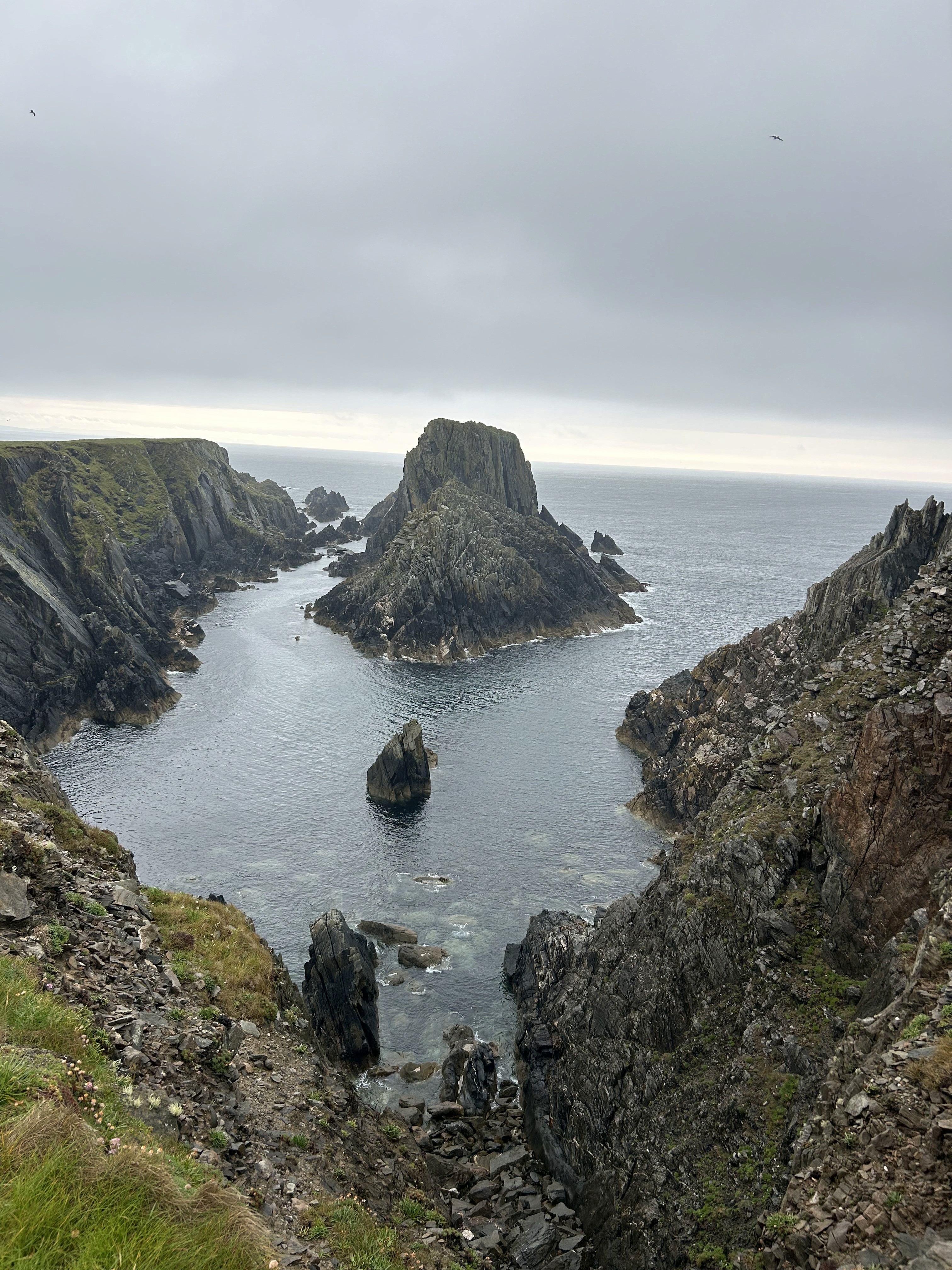 Landscape with the sea in ireland