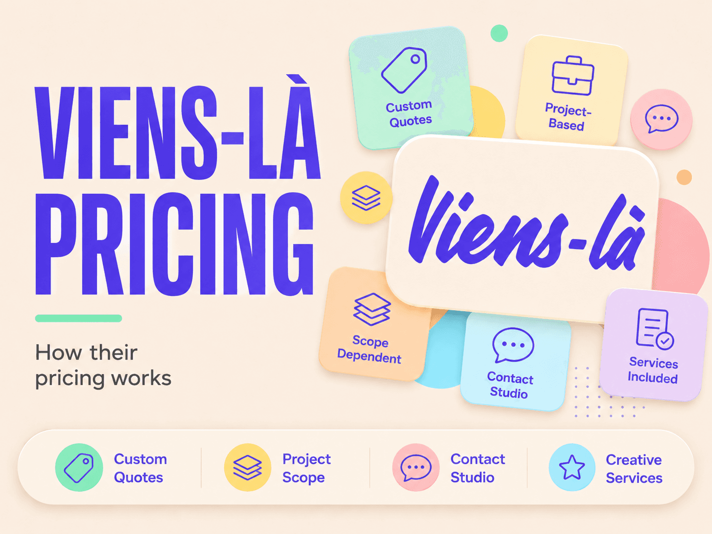 Viens-là pricing and services breakdown
