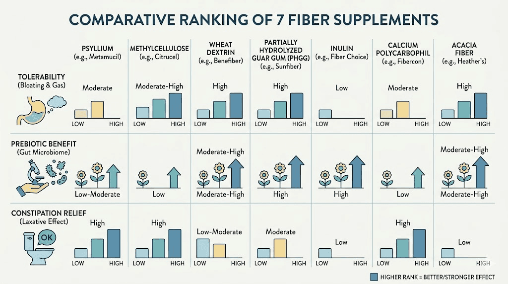 Best fiber supplements for GLP-1 medications ranked by effectiveness