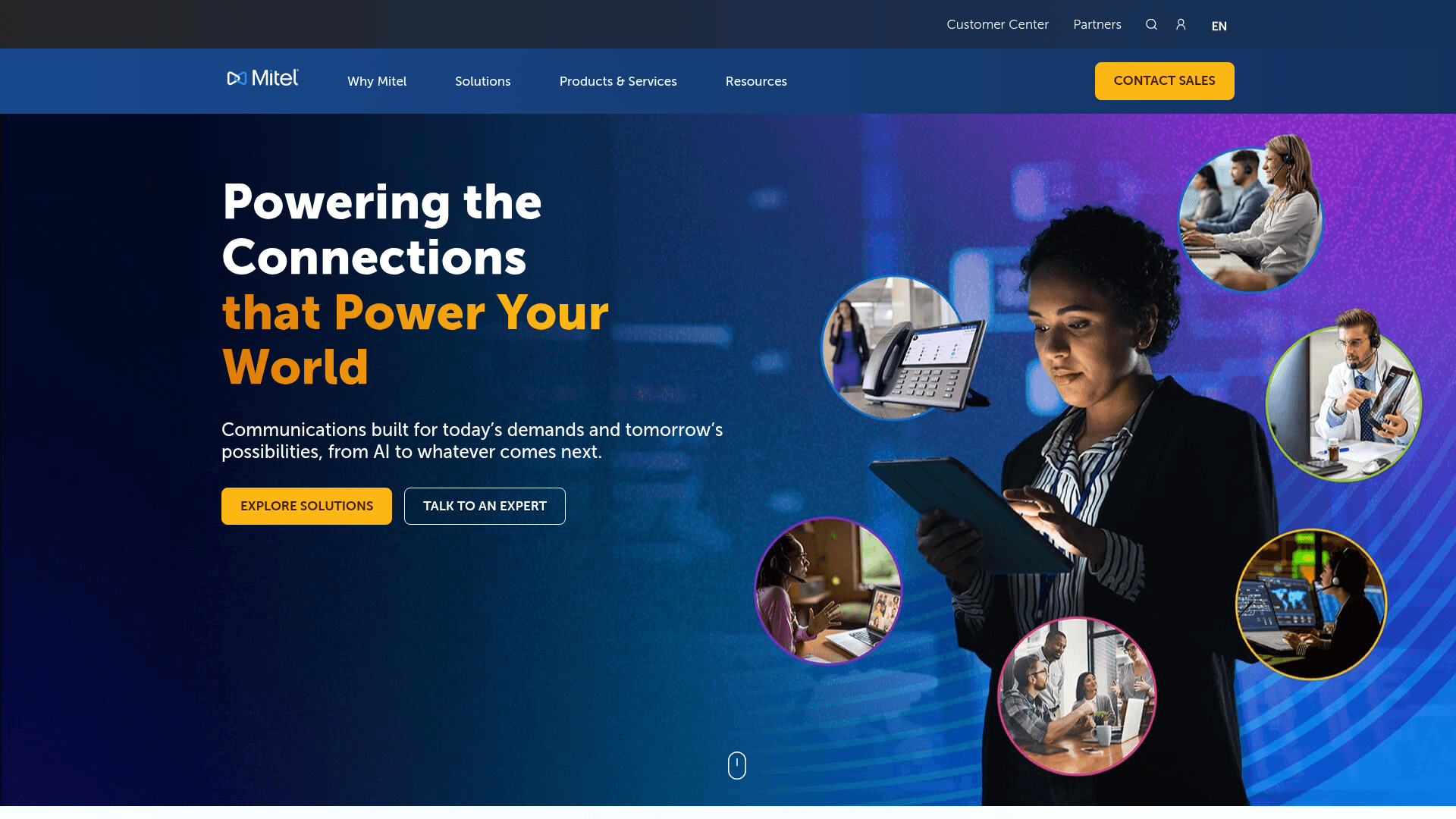Screenshot of https://www.unify.com