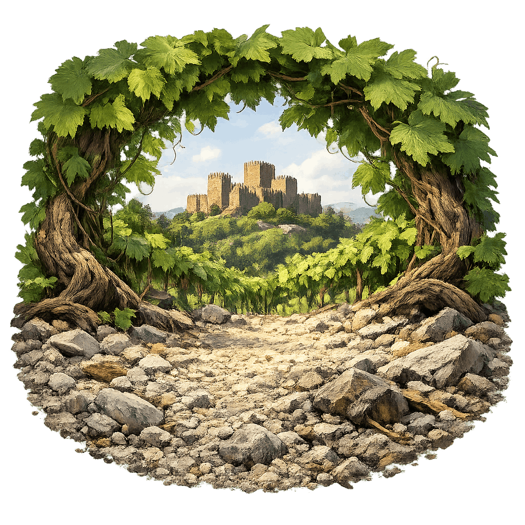 Detailed graphic of the Ave wine region.