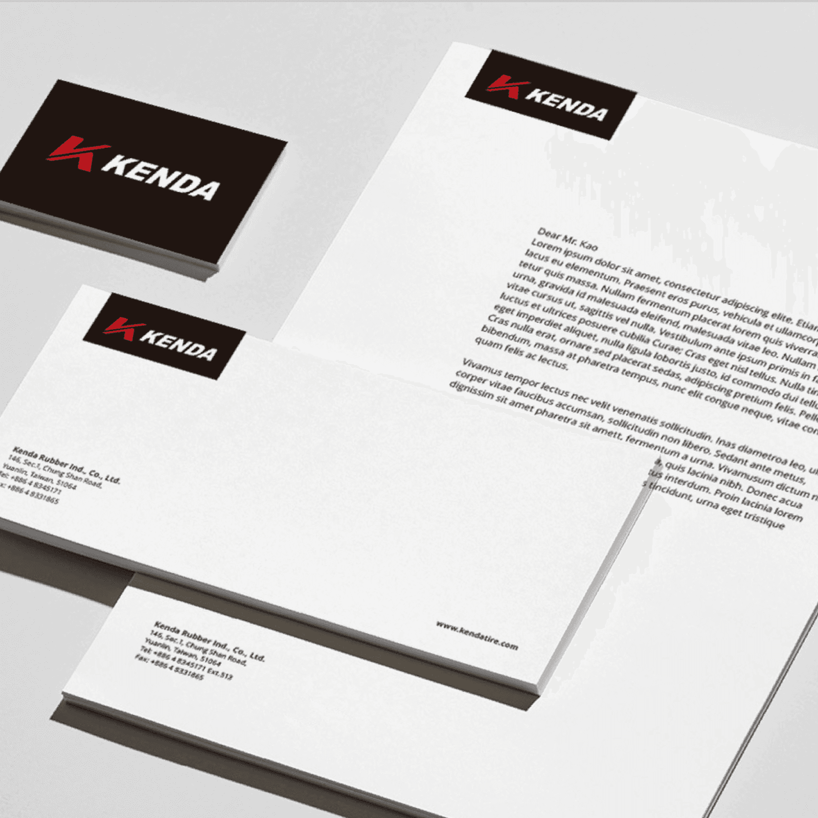 KENDA 建大輪胎企業名片與事務用品設計