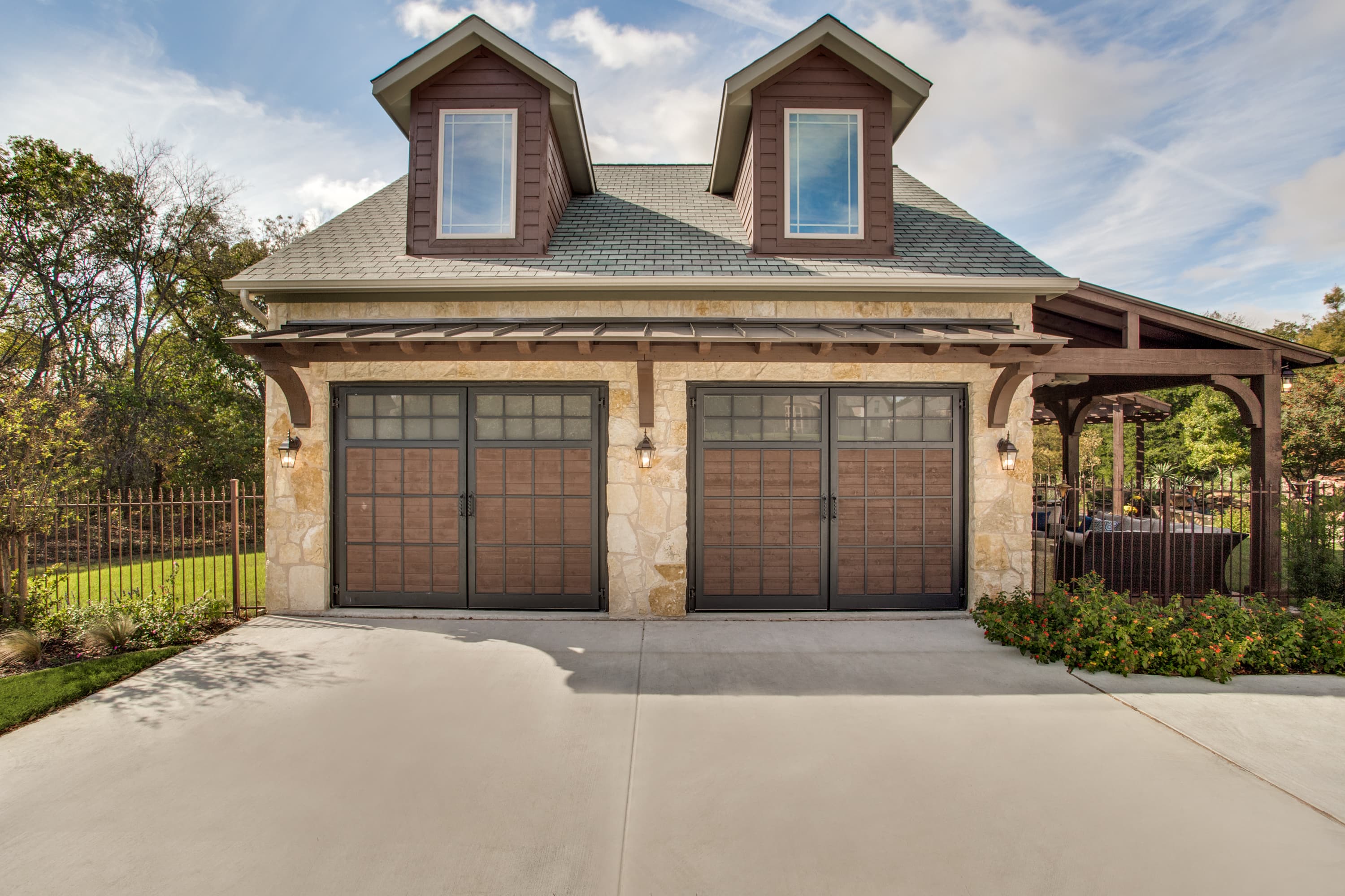 luxury man cave garage construction