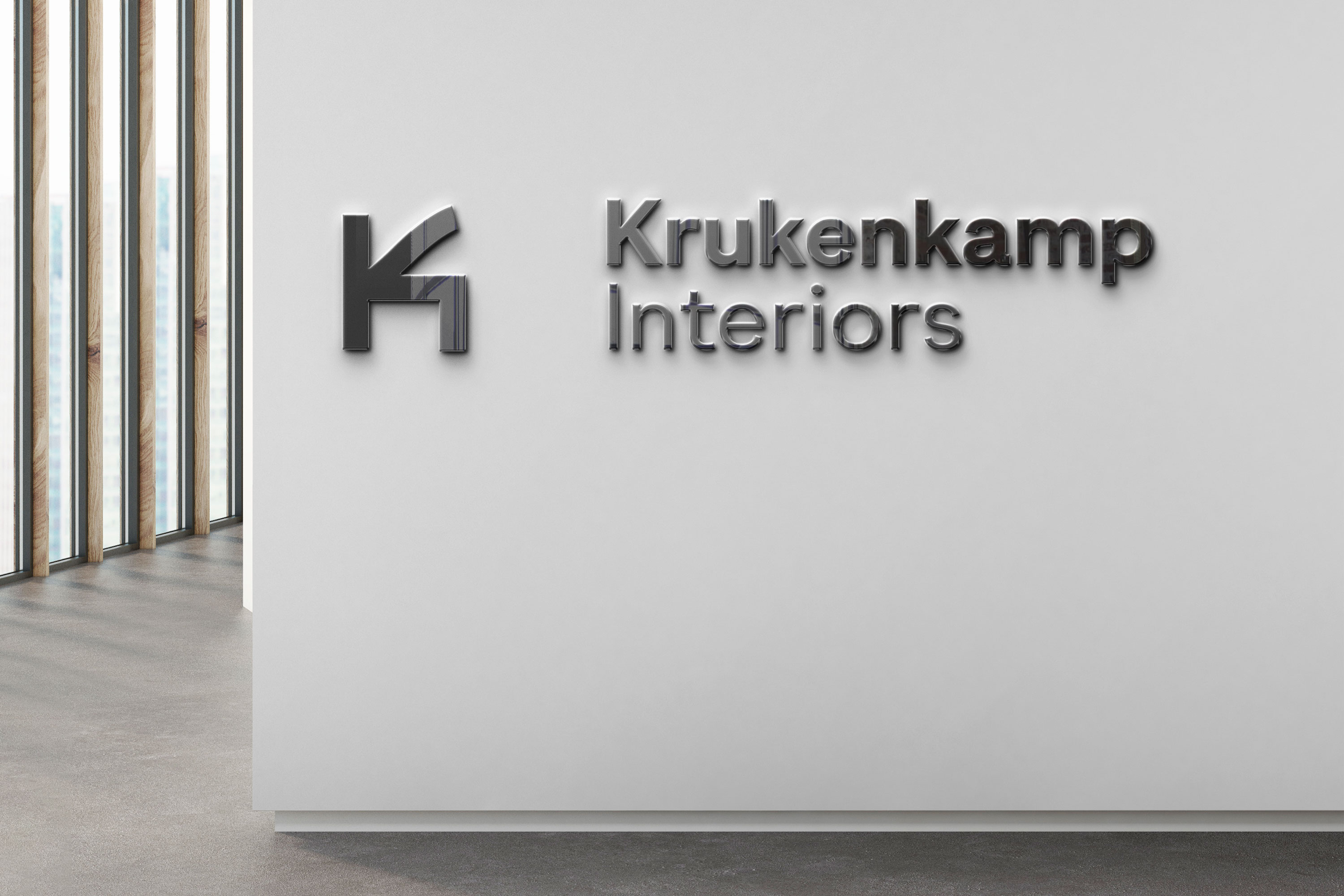 Logo für Krukenkamp – grafisches 'K' als starke Markensignatur