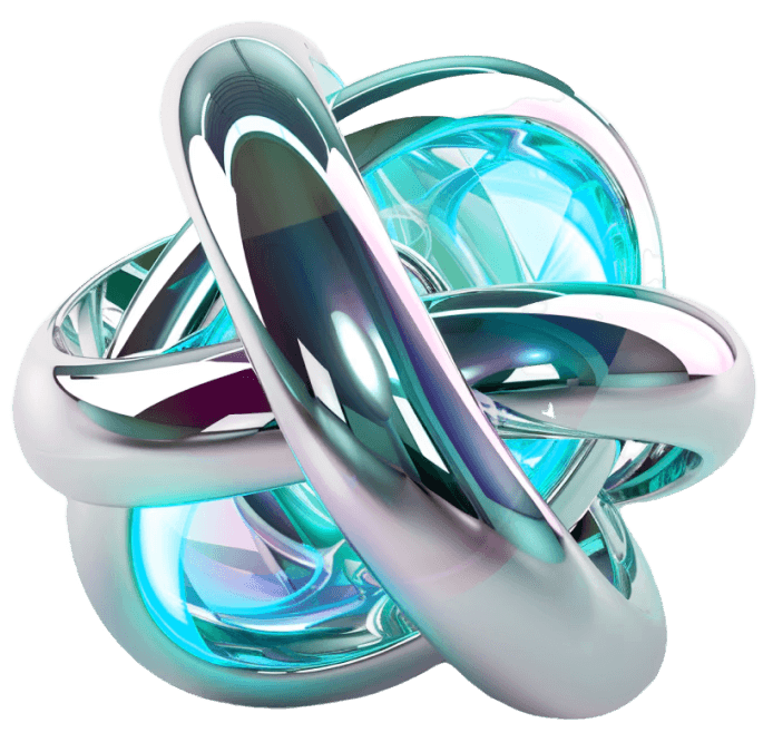 Abstract metalic shape