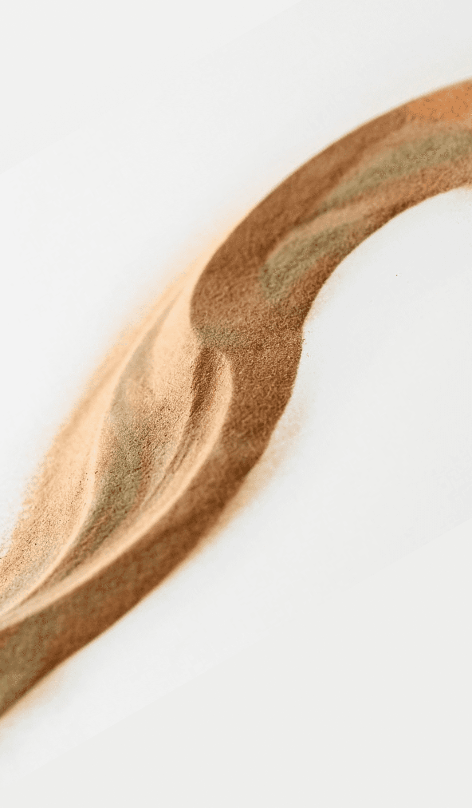 sand on a white background