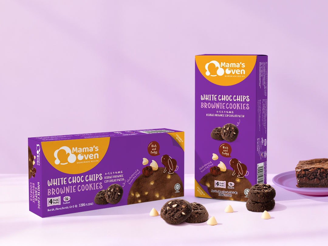 White Chocolate Chips Brownie Close-up