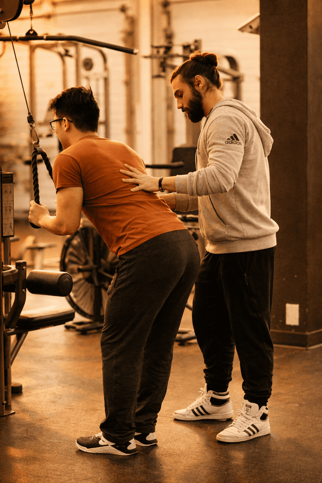 A runner with a blue sky in the background