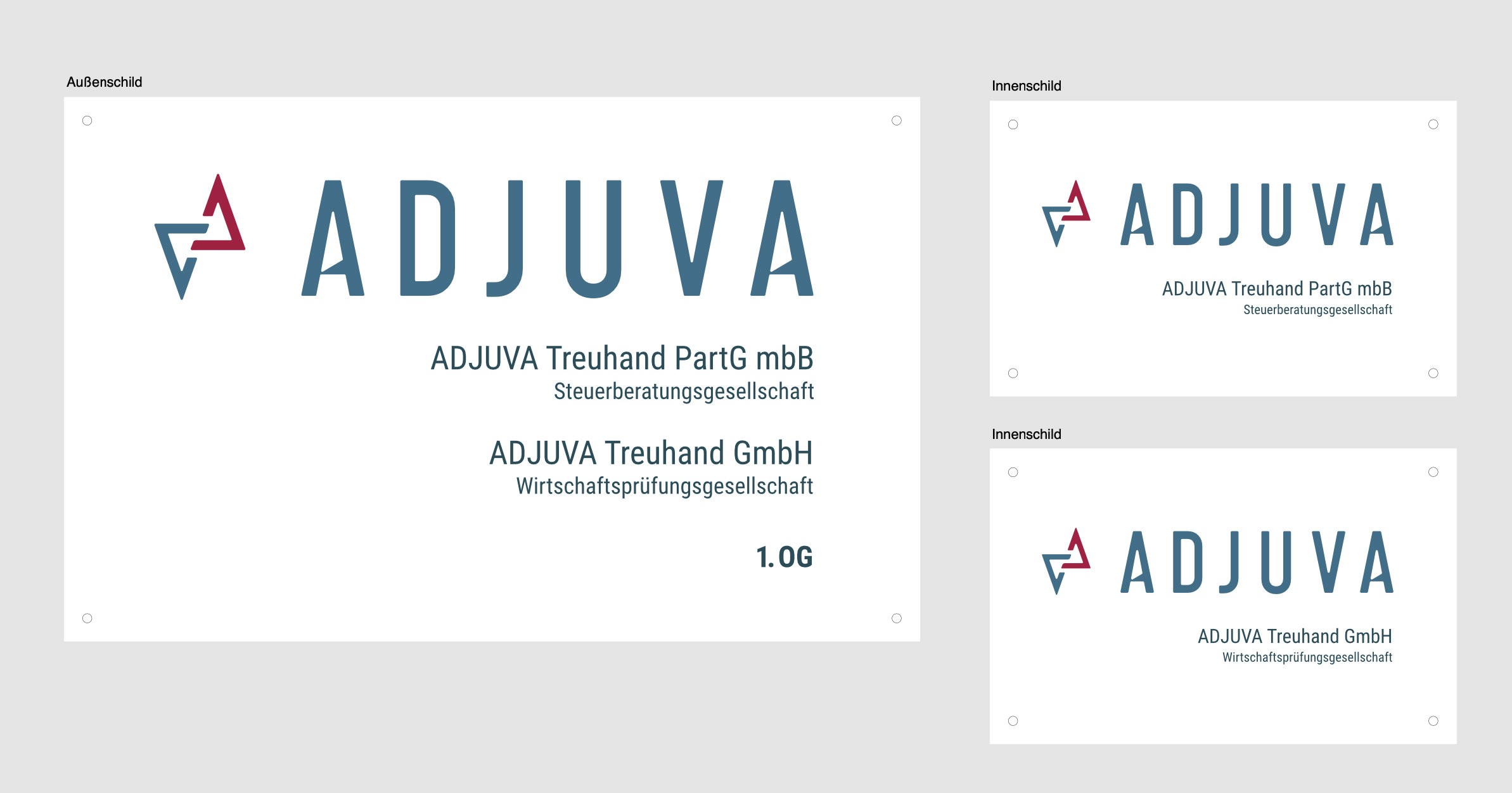 Adjuva Firmenschilder