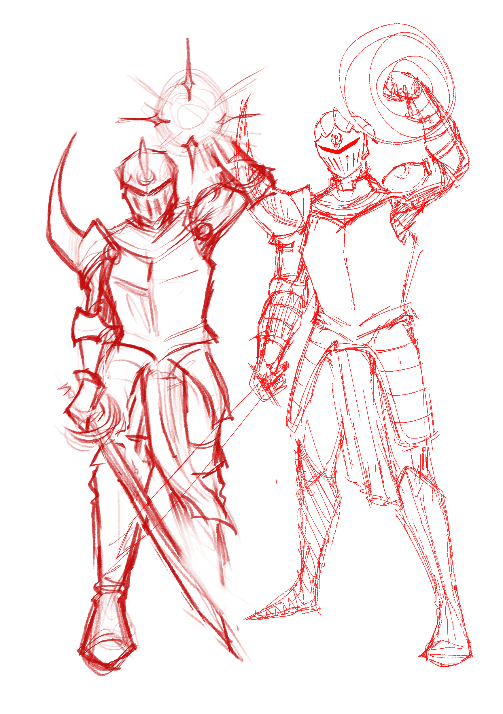 Initial sketches of the front cover