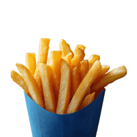 Portion de frites dans un cône, aliment préféré d'Ilies MANATA