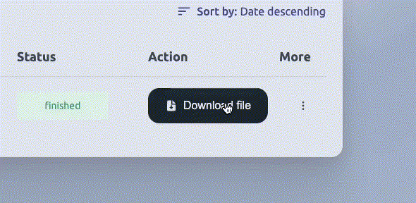 animation showing file download