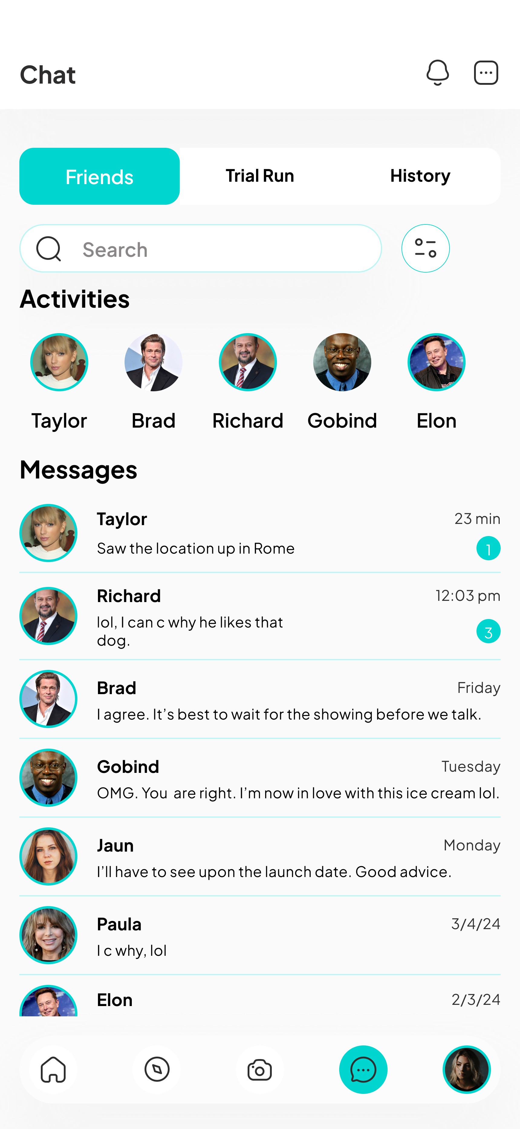 Mobile UI