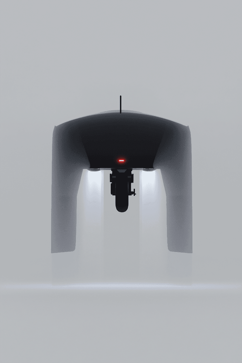 Abstract Object on Gray Background