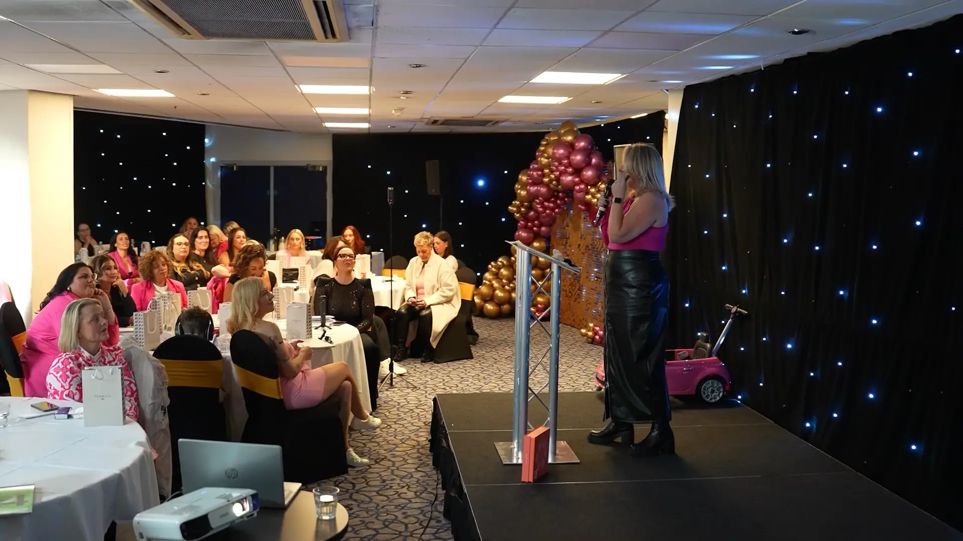 Business event video production focusing on storytelling and engagement