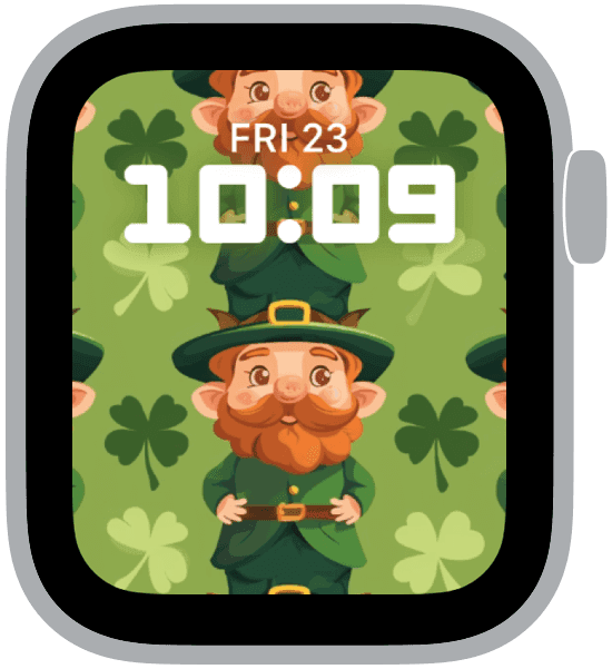 an apple watch face from the st. patrick's day patterns collection