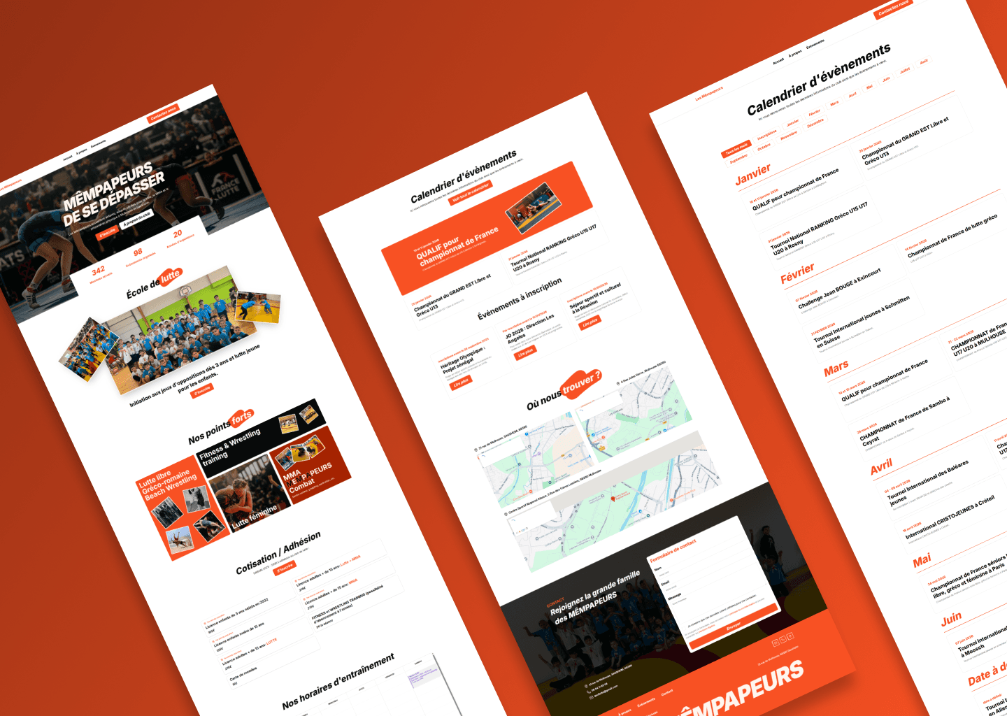 Les_Mempapeurs_img : Projet UX/UI et web design moderne réalisé avec Figma pour portfolio