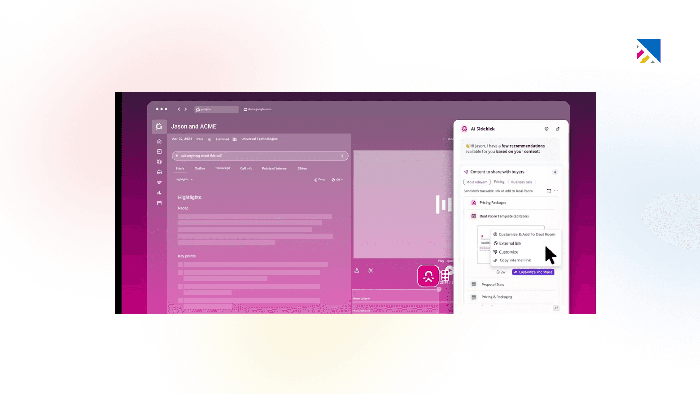 Spekit&nbsp;Deal Rooms:&nbsp;&nbsp;Good for In-Workflow Content Surfacing