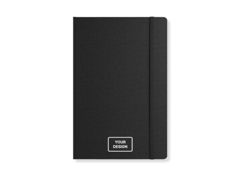 Durable hardcover notebook with company logo for corporate gifting