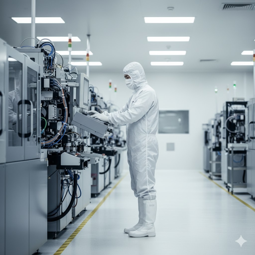 Young Female Engineer working