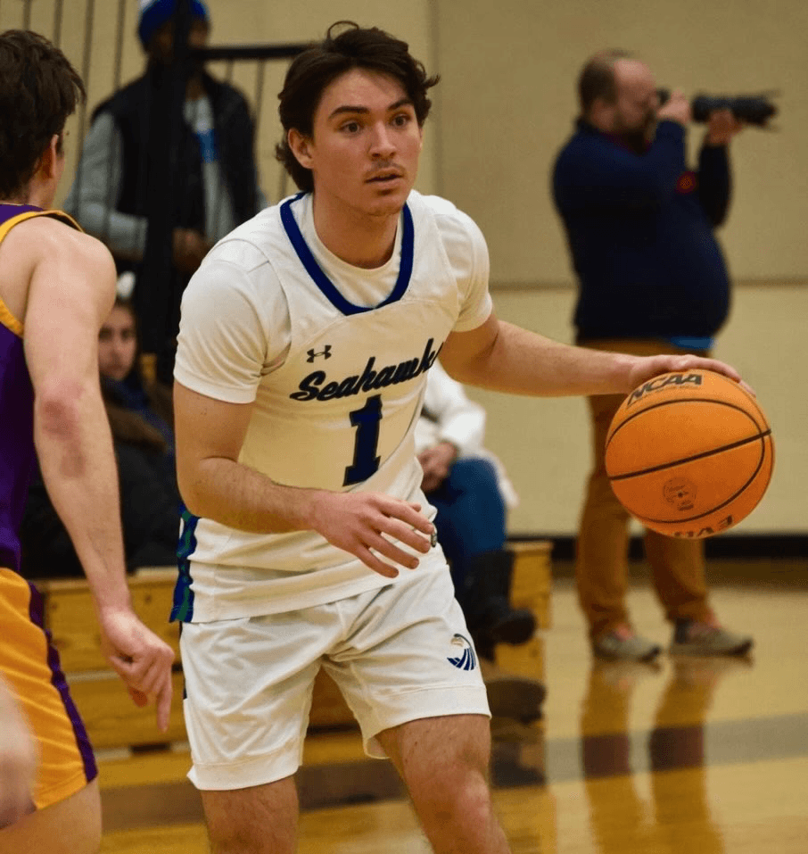 Will Parisi playing basketball