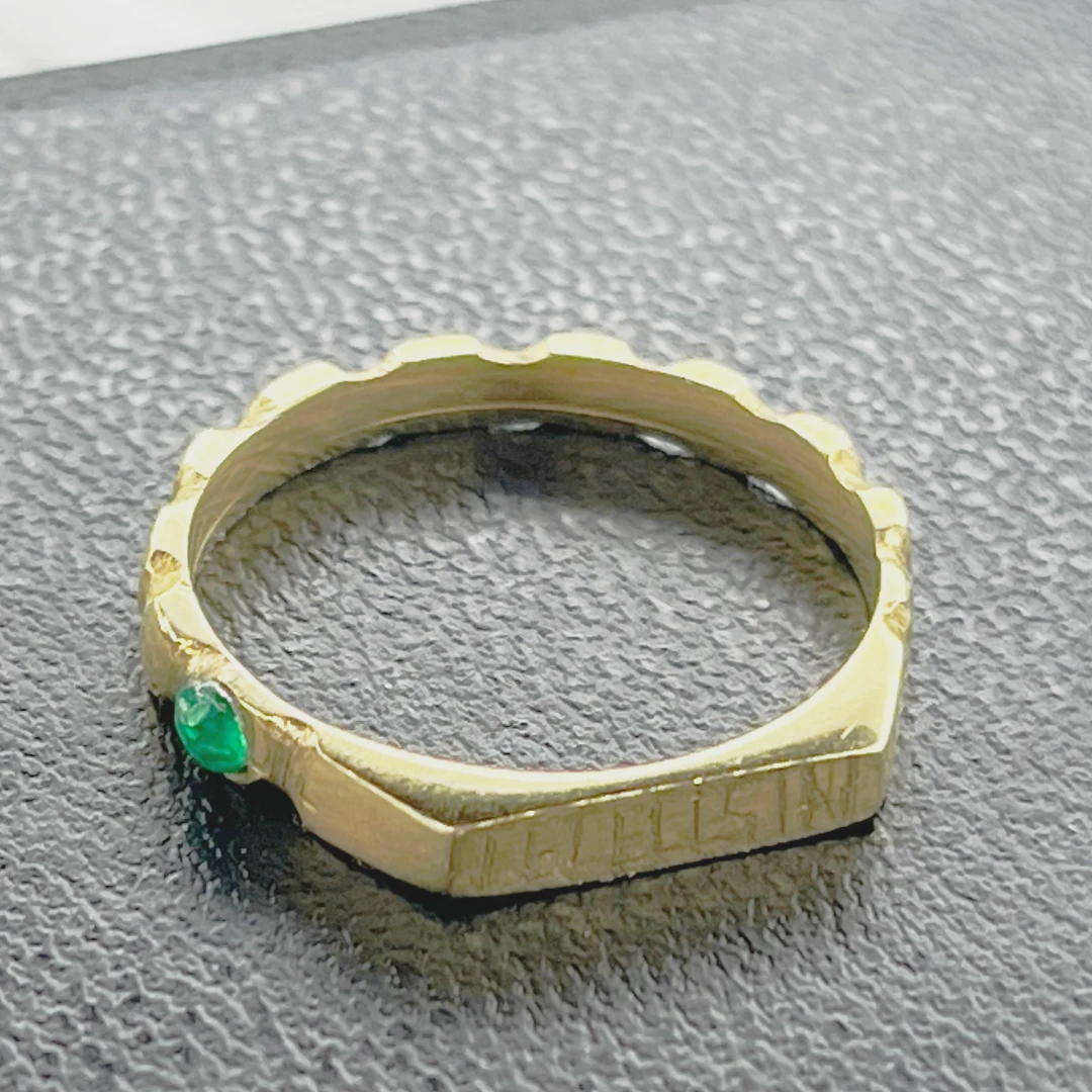 brass decade rósakranshringur – handgerður – Krans.is