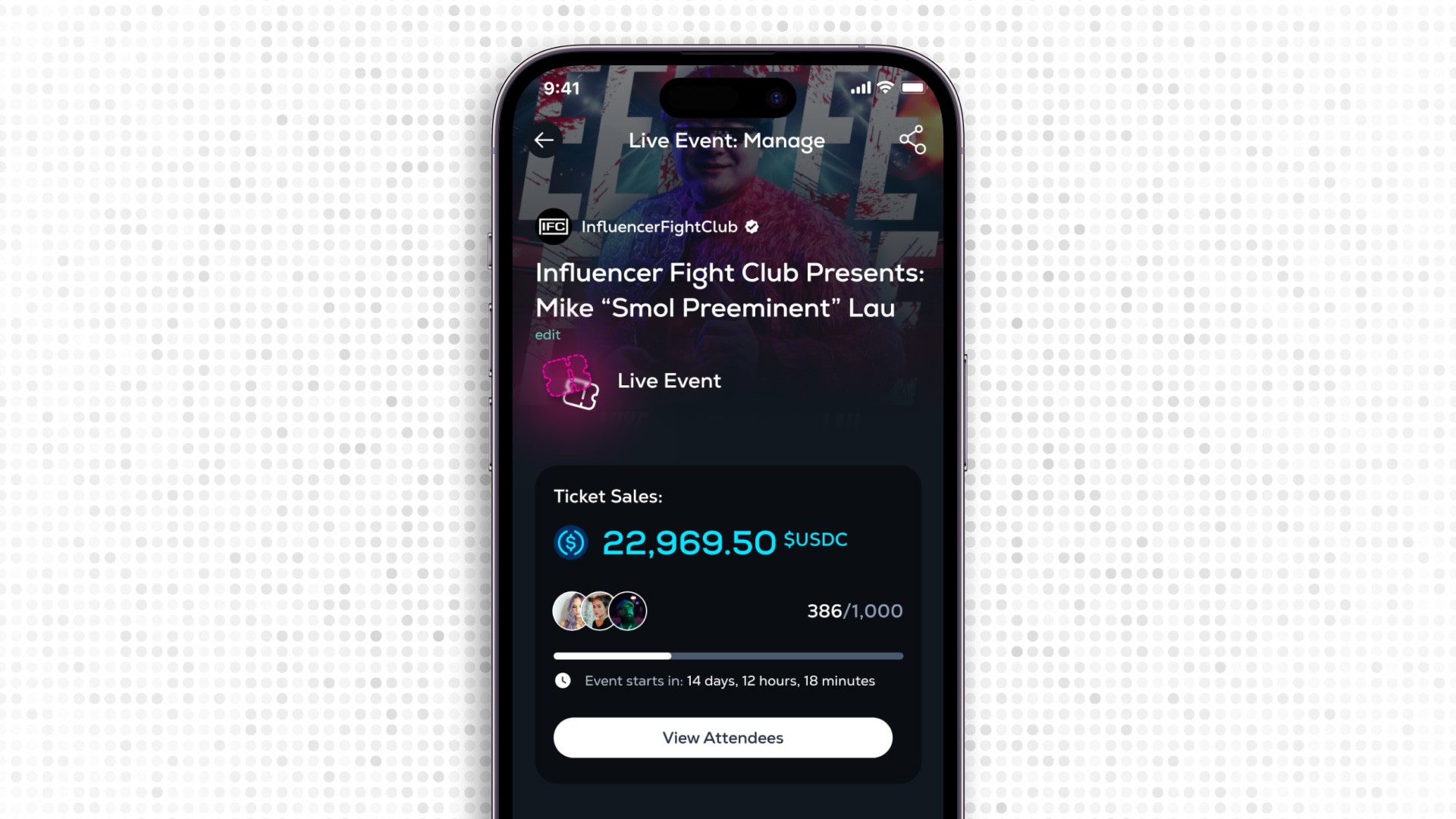 Ticket pricing, supply, and resale royalty configuration from the Closed Loop NFT Ticketing UX Prototype, enabling creators to set revenue, royalties, and ticket release schedules.