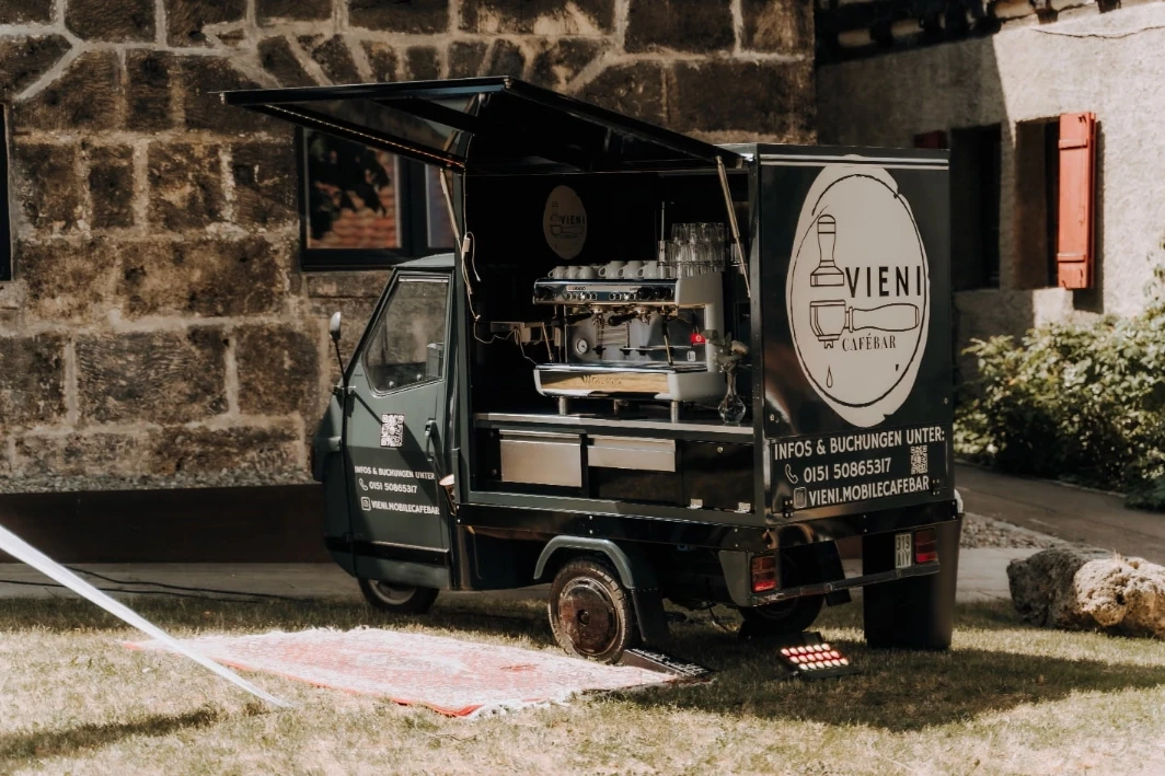 die mobile cafebar im Einsatz in Albstadt