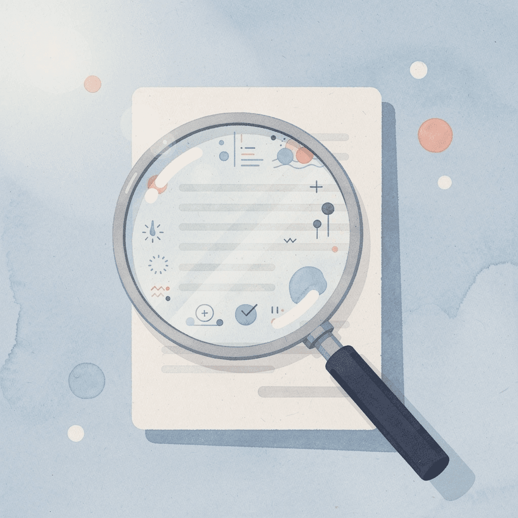 Scene of a magnifying glass examining a platform interface representing careful platform evaluation
