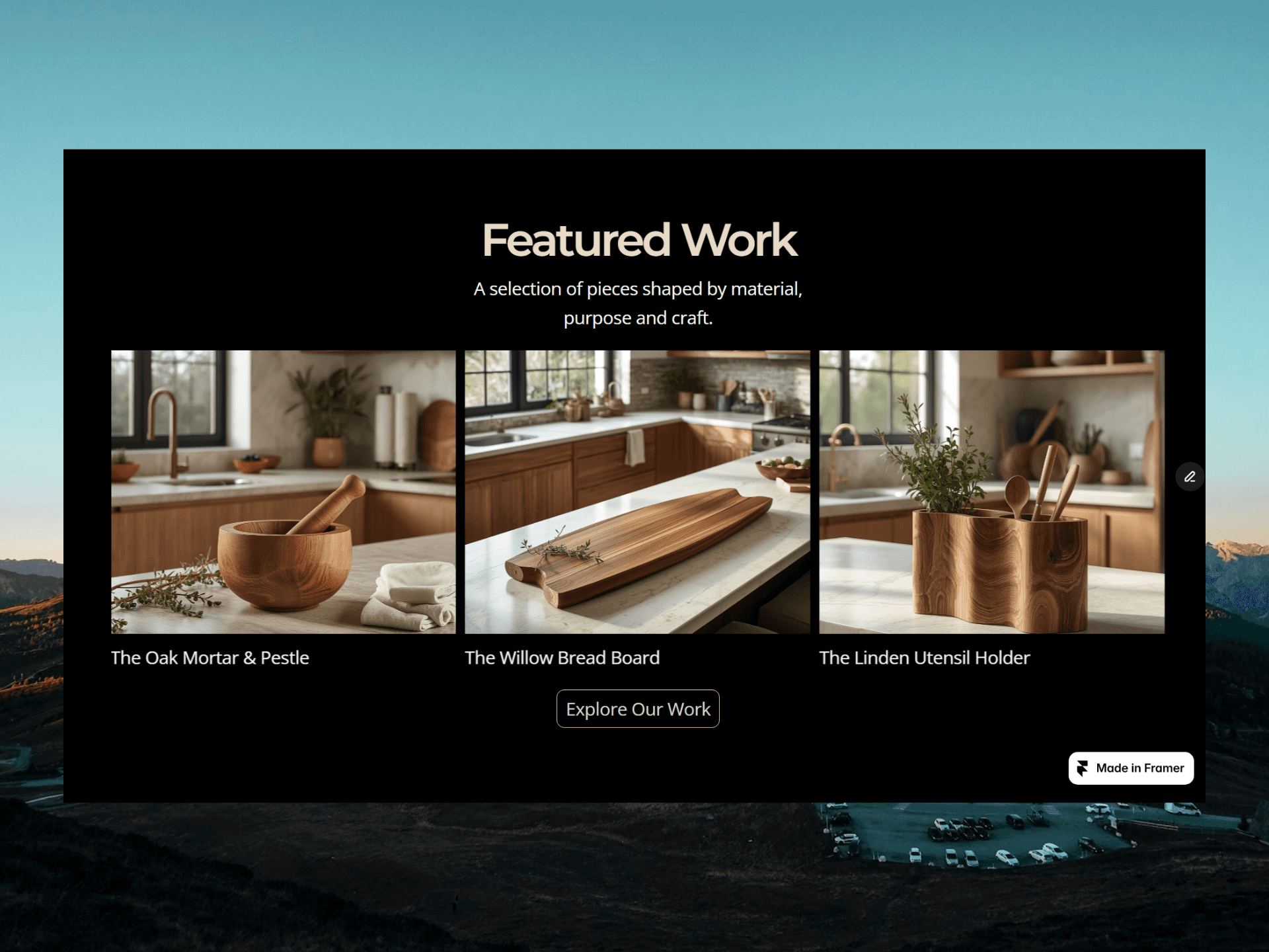 Royal Woodwork Featured Work Section