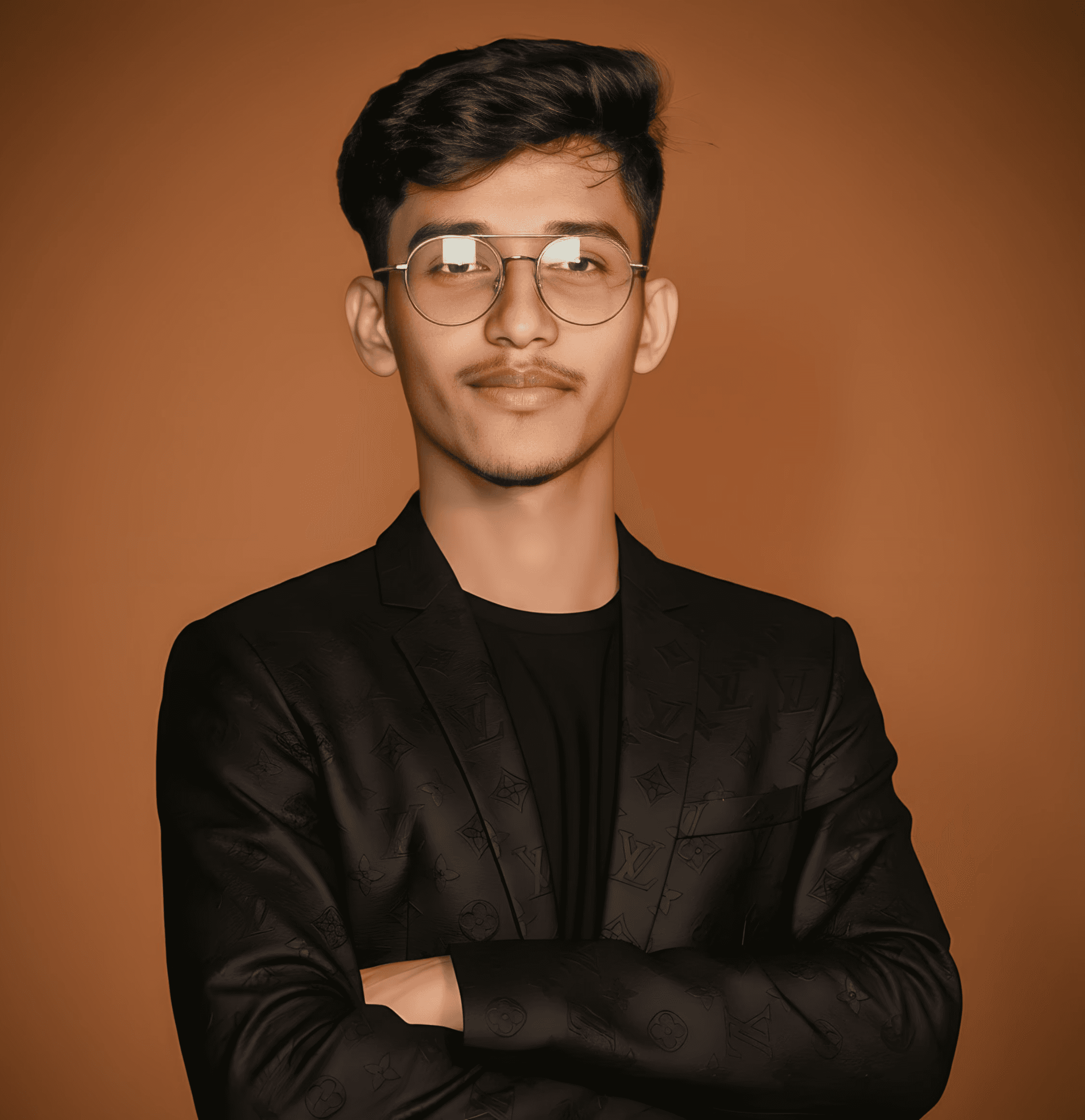 Portrait of portfolio creator – front view
