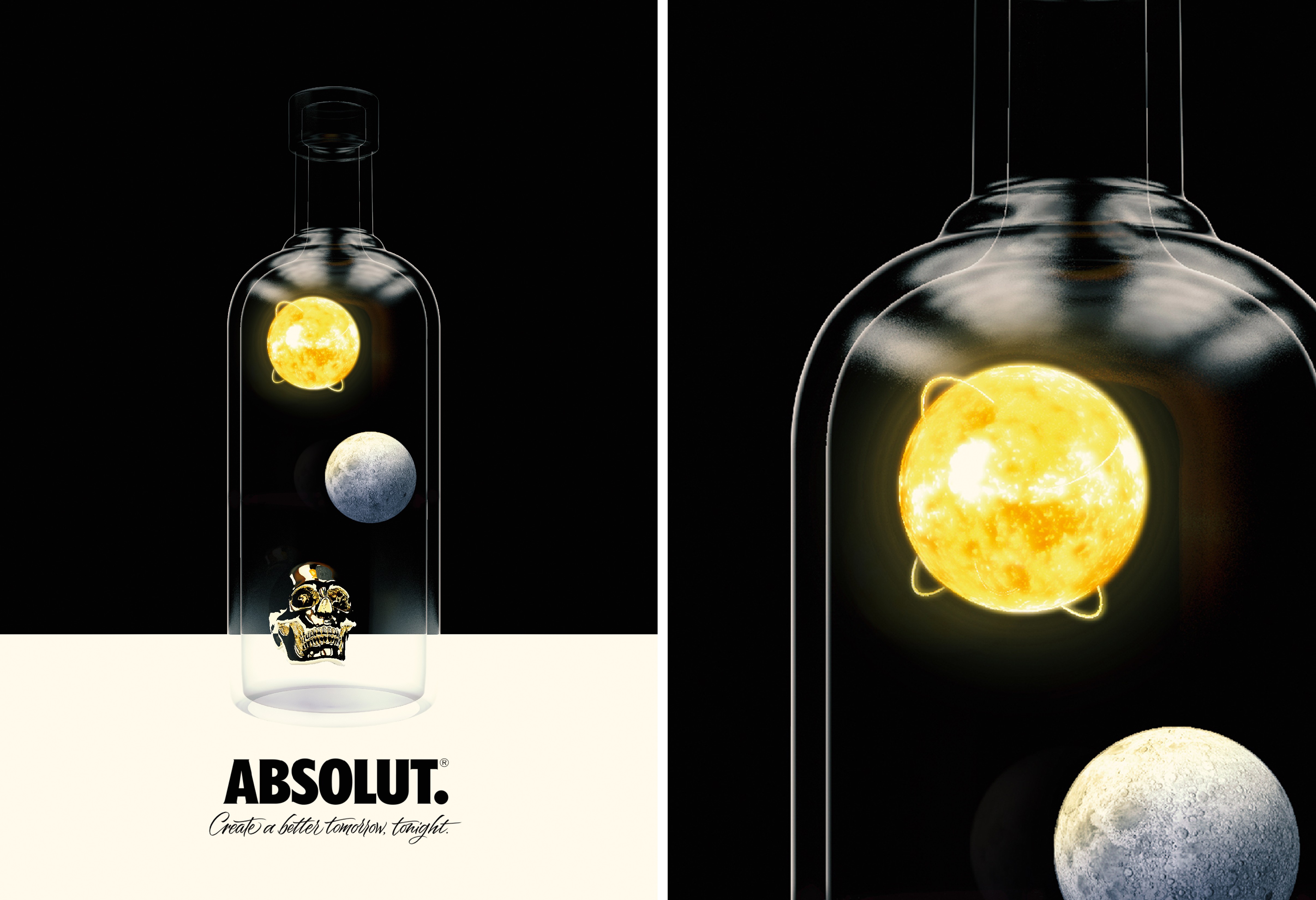 Absolut vodka render