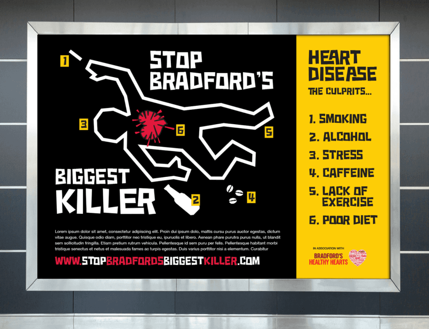 Stop Bradford's Biggest Killer Billboard Advertising campaign