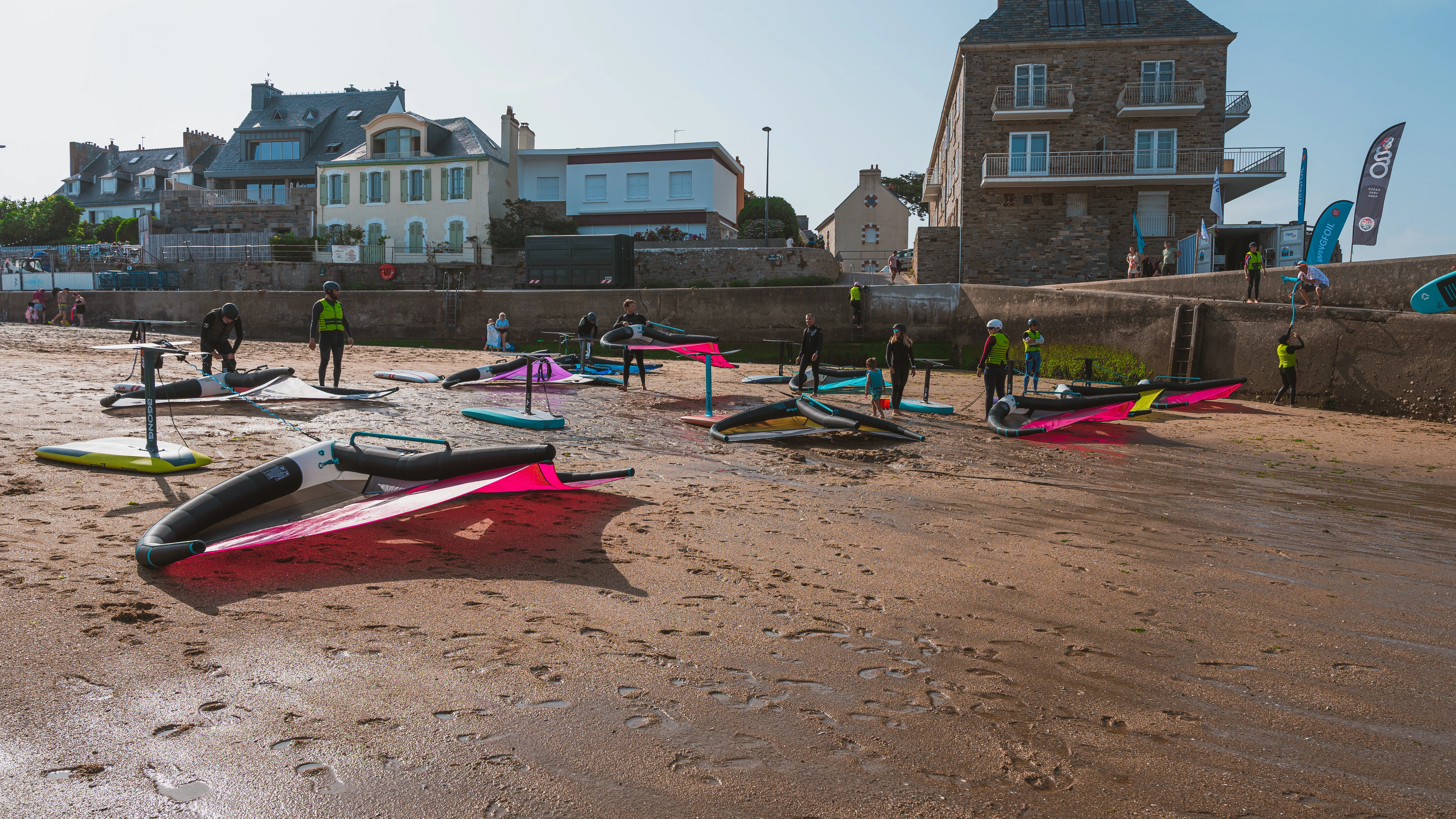 Baie de la Baule sous un soleil d'été