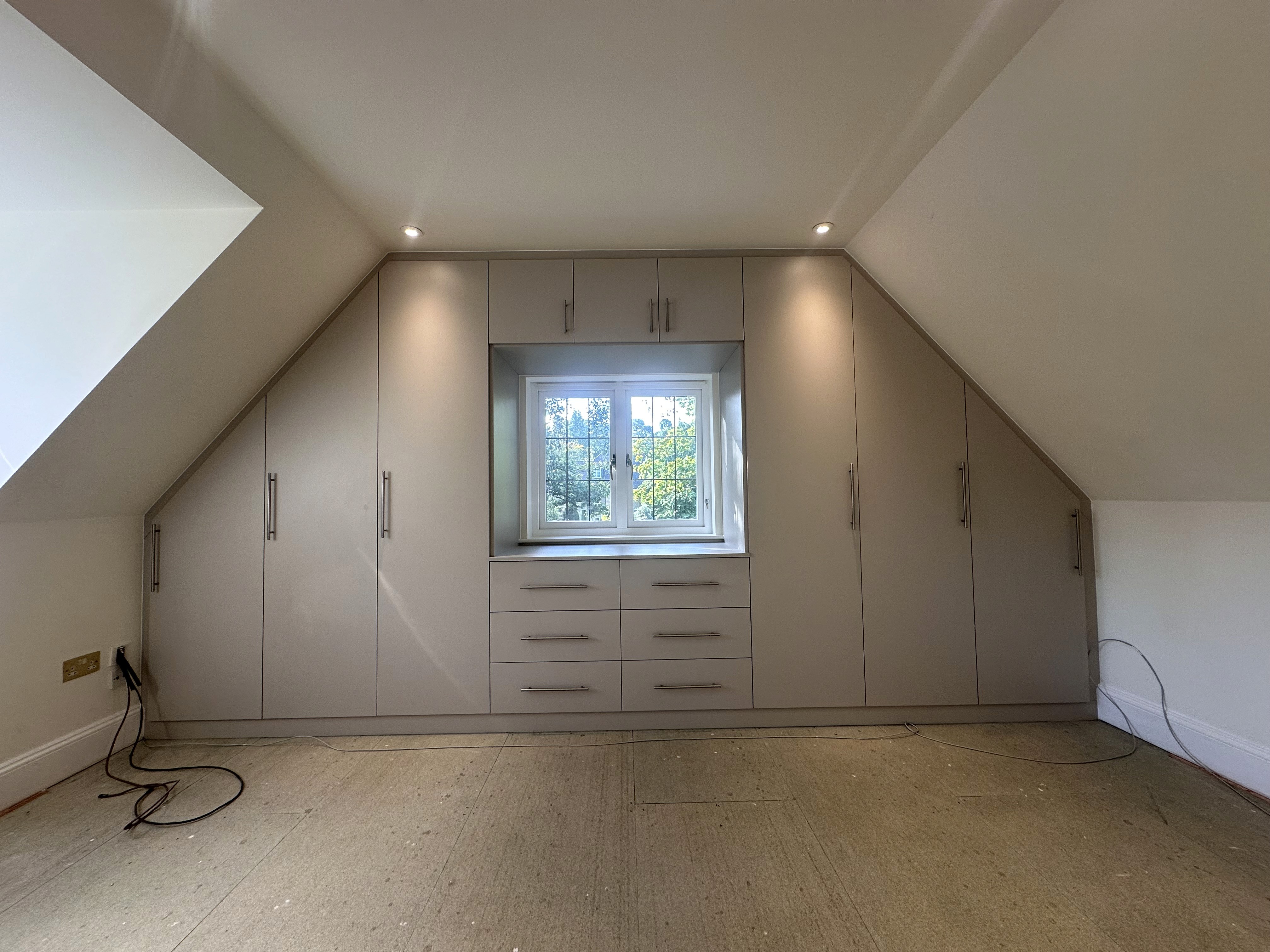 luxury bathroom door opened rear view